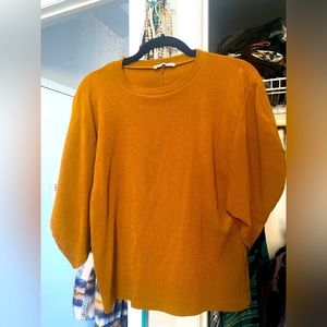 ZARA Copper Top with puff sleeve